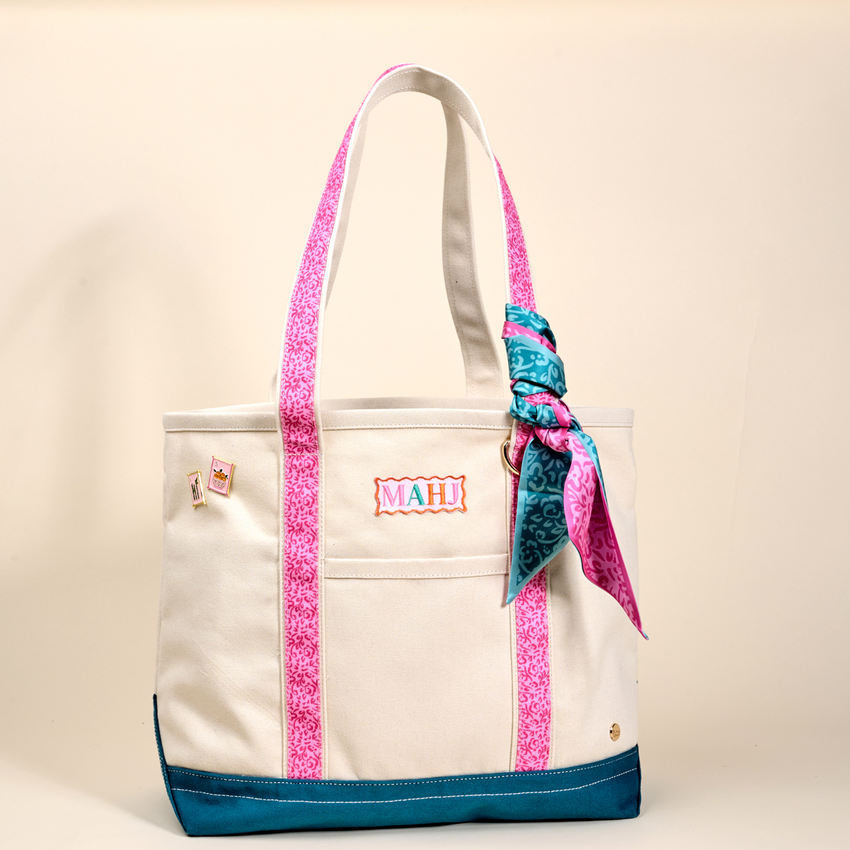 Picture of The Darling Canvas Tote Bag-It's Mahj Time