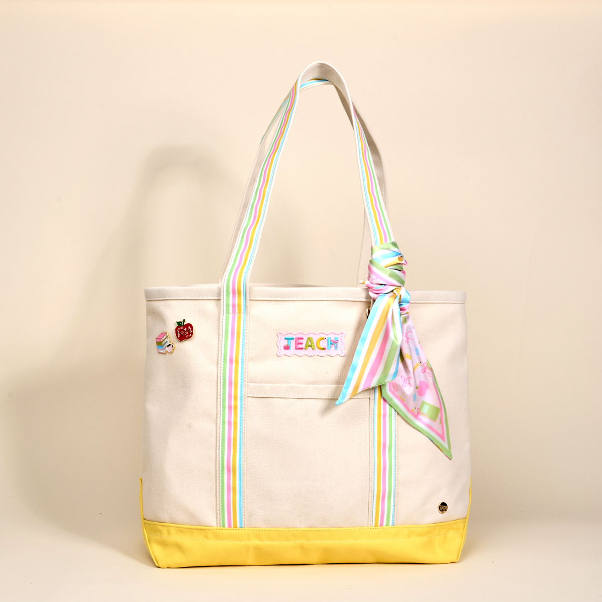 Picture of The Darling Canvas Tote Bag-School's In Session