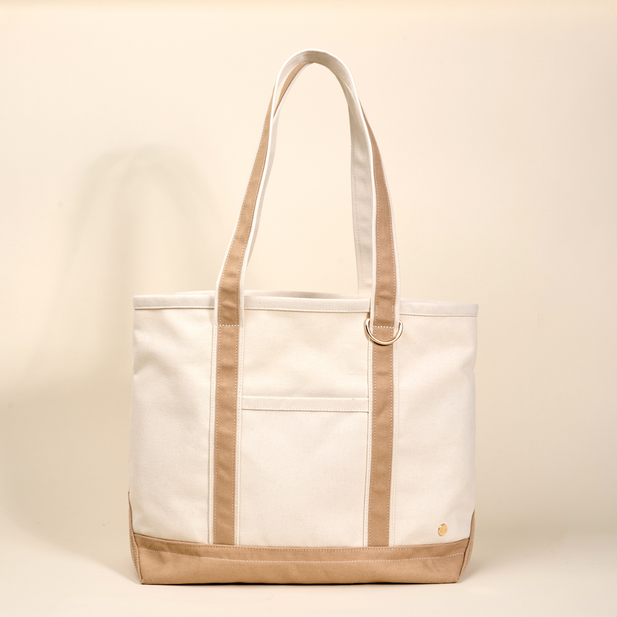Picture of The Signature Canvas Tote Bag-Beige