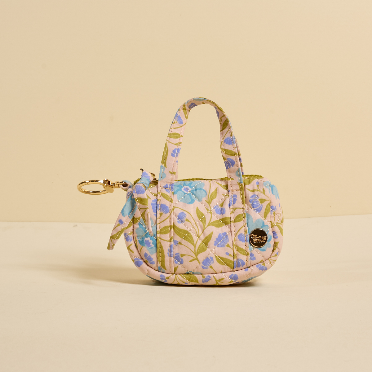 Picture of Itty Bitty Duffle Bag Charm-Poppin' Petals Aqua