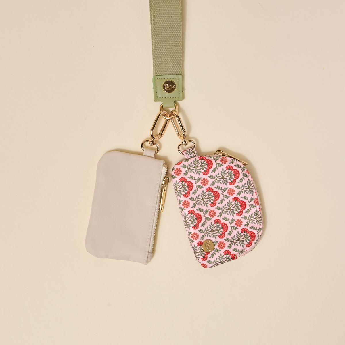 Picture of Dynamic Duo Pouch Wristlet-Everbloom Dusty Rose