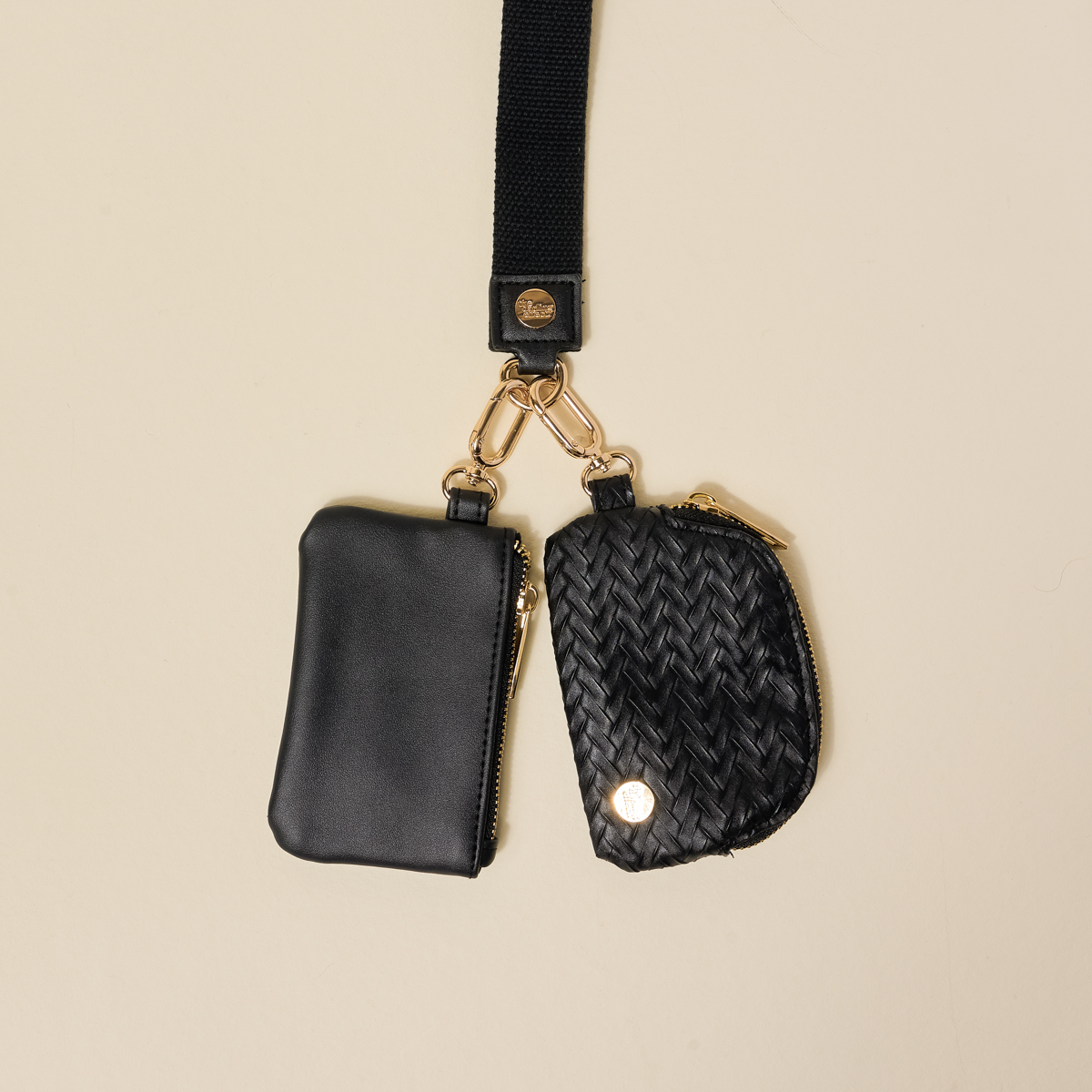 Picture of Dynamic Duo Pouch Luxe Wristlet-Black