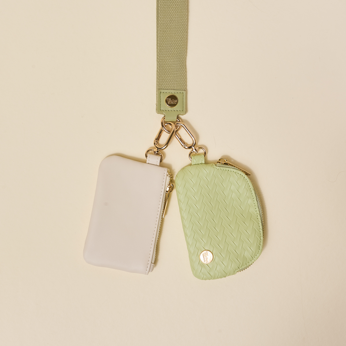 Picture of Dynamic Duo Pouch Luxe Wristlet-Sage