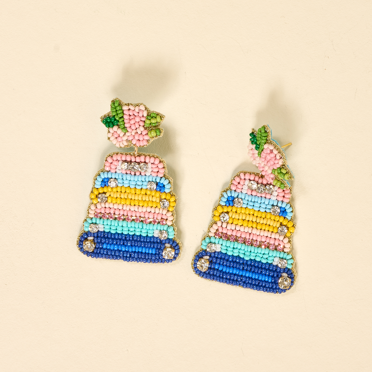 Picture of Beaded Earrings-Bookstack