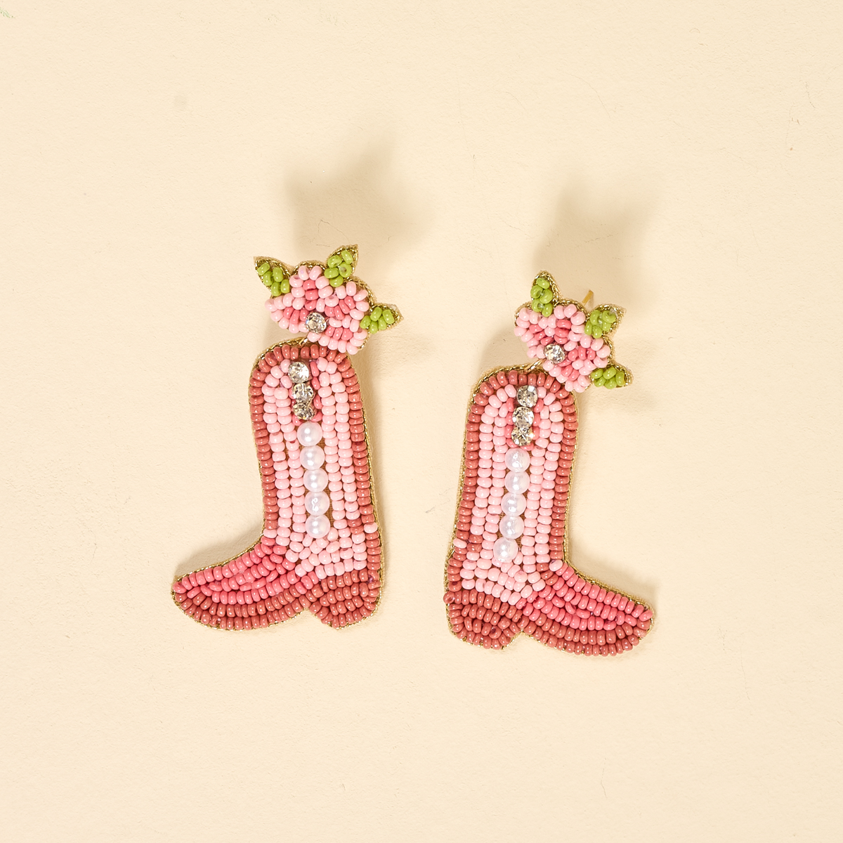Picture of Beaded Earrings-Cowgirl Boot