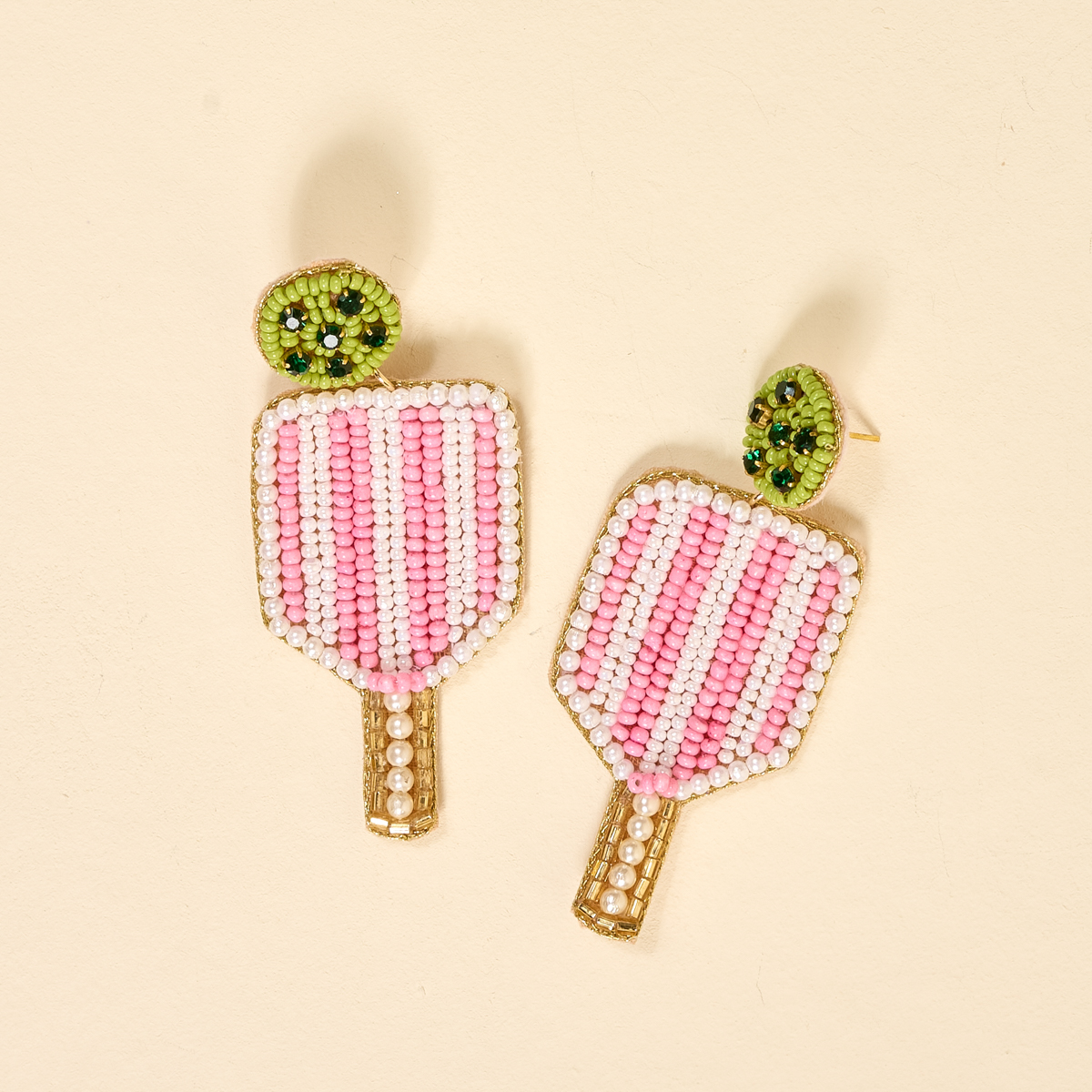 Picture of Beaded Earrings-Pickleball Paddle
