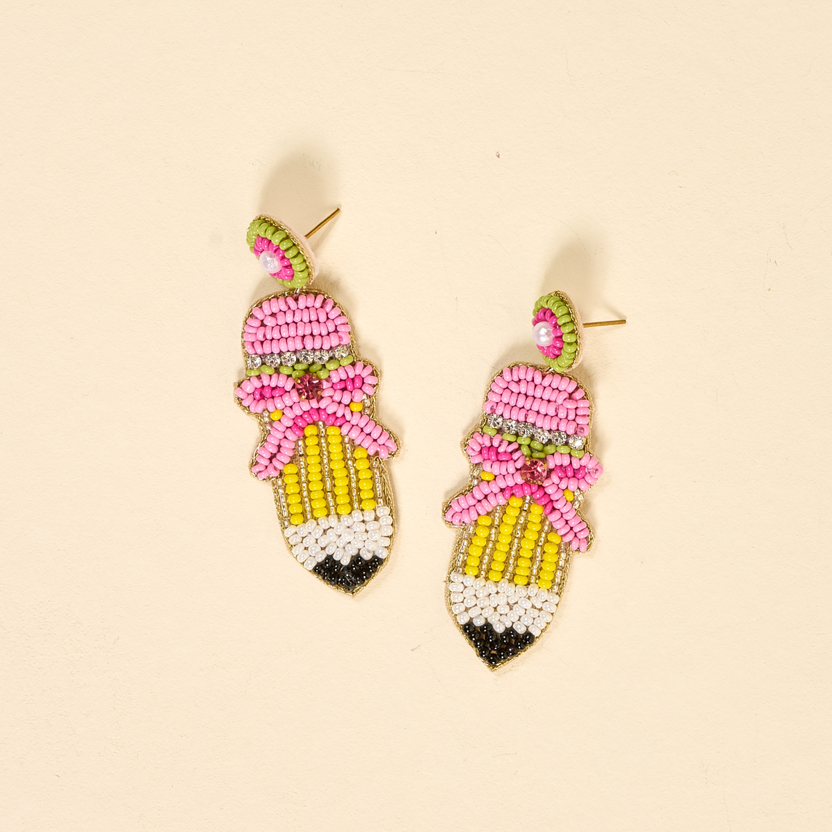 Picture of Beaded Earrings-Pencil Me In