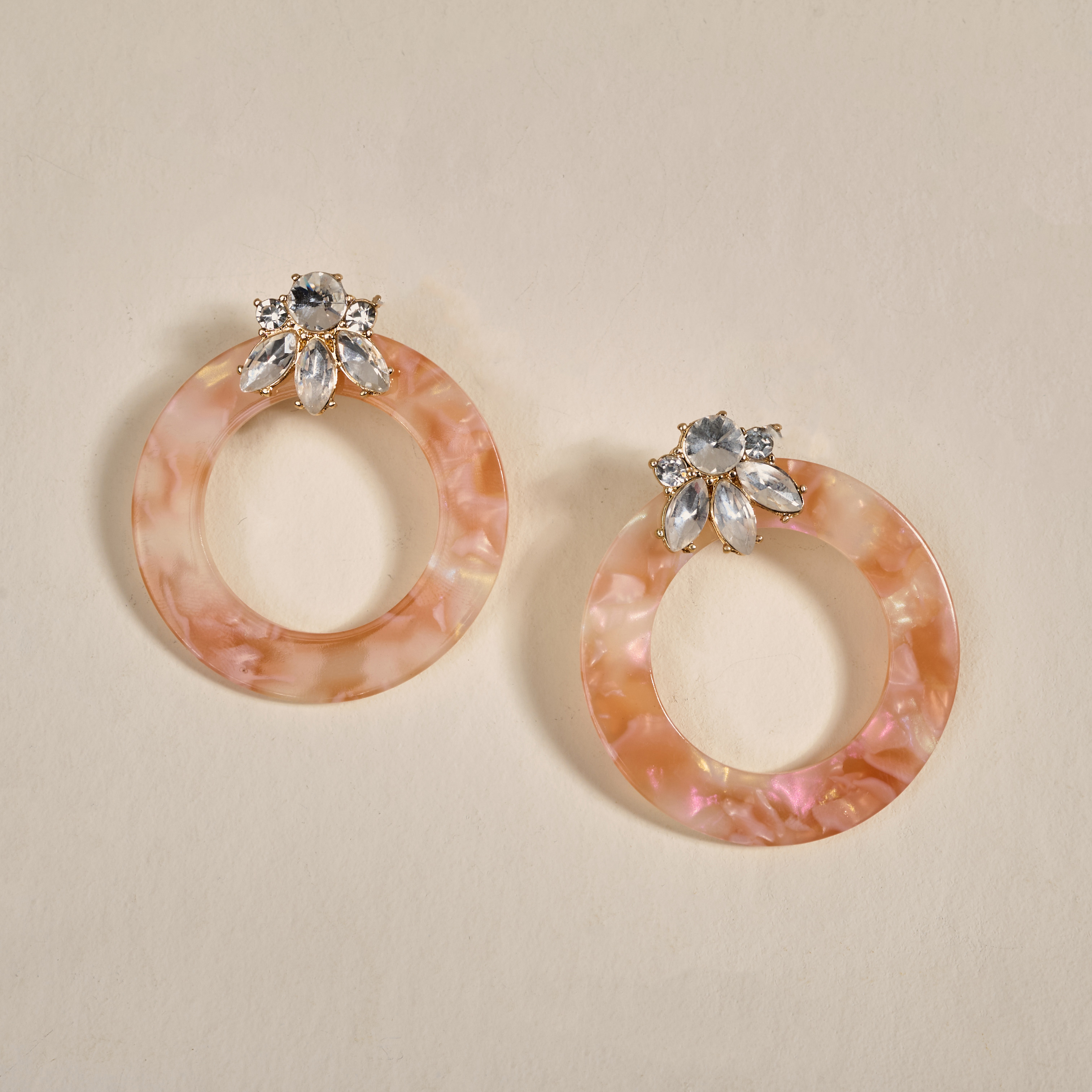 Picture of Glow Getter Earrings-Rose Quartz