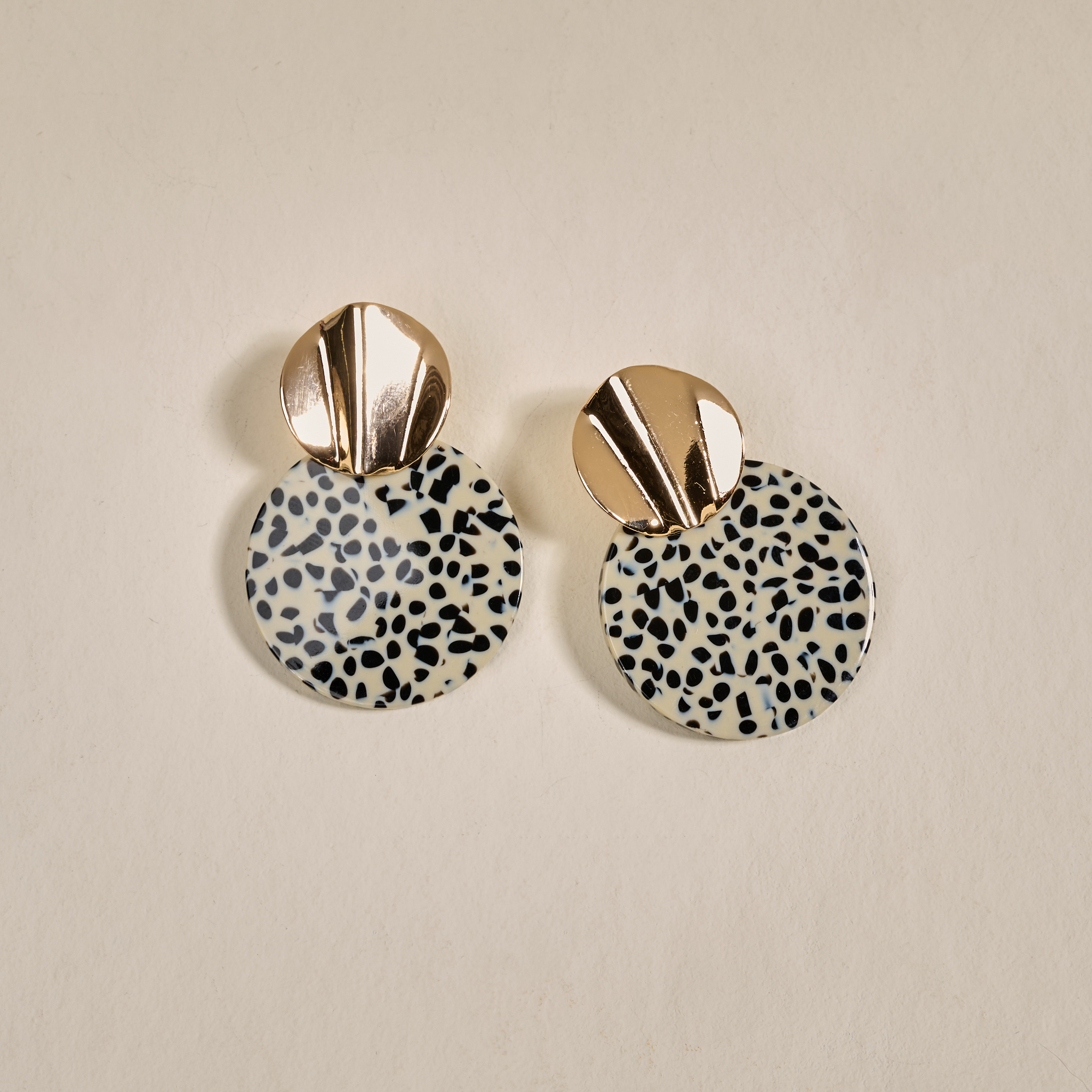 Picture of Marble Muse Earrings-Dalmatian Darling