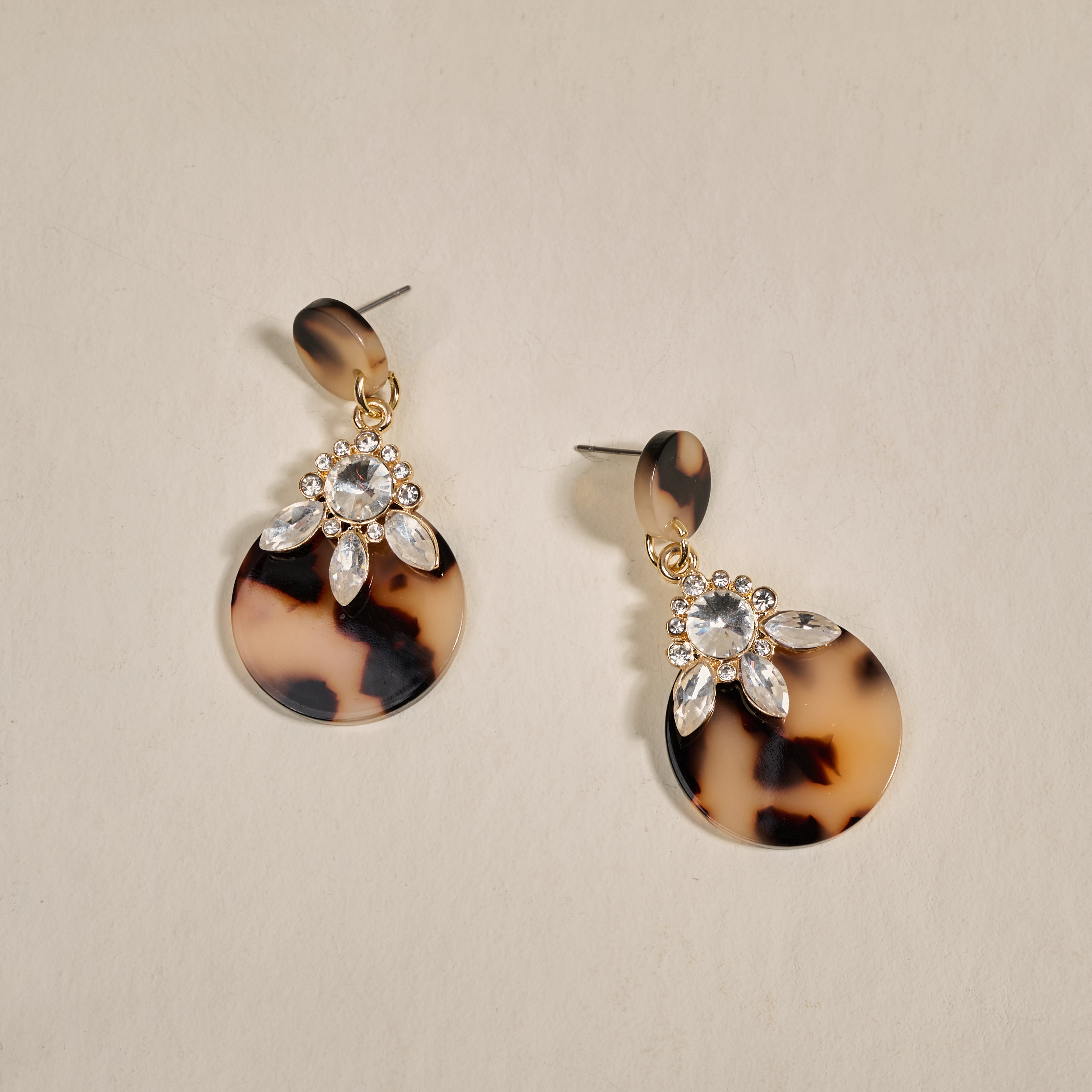 Picture of Show Stopper Earrings-Blonde Tortoise