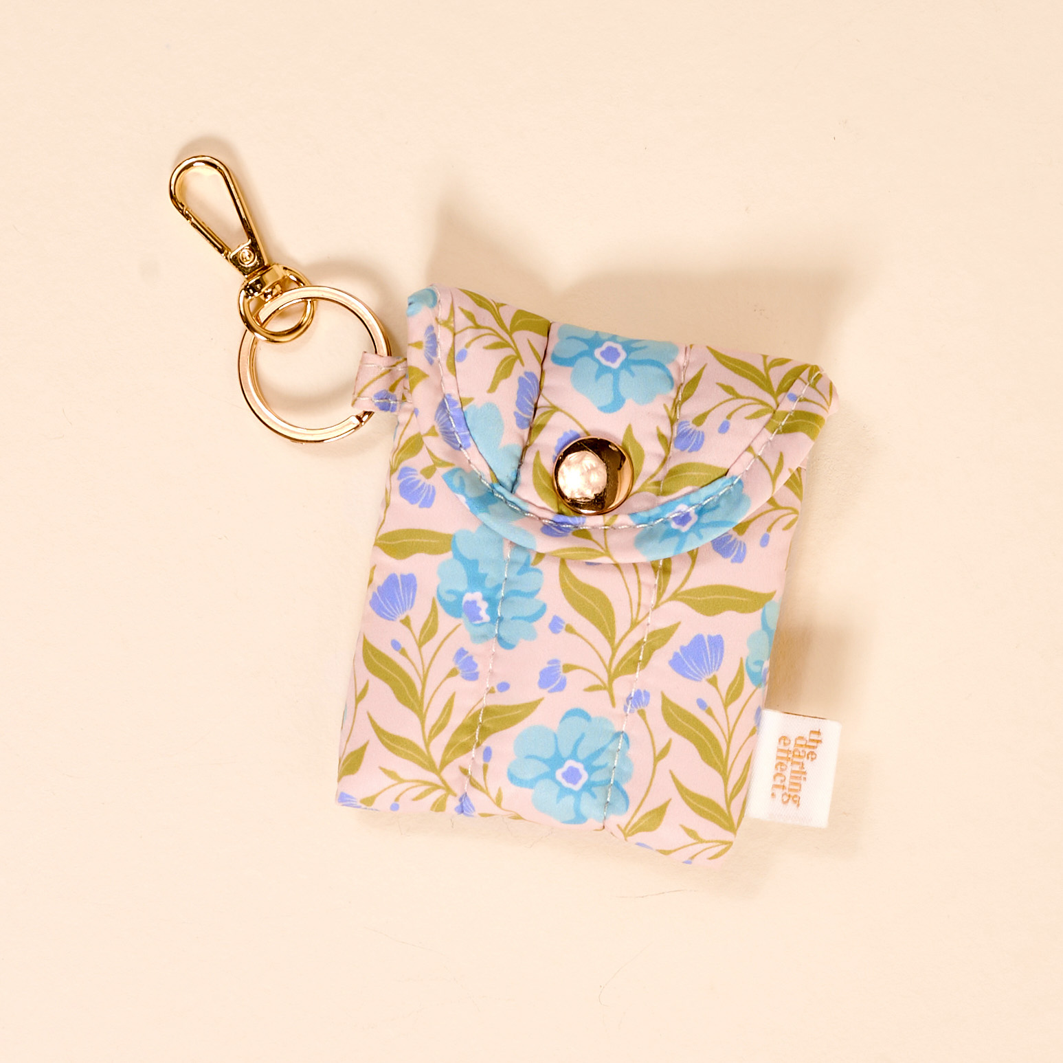 Picture of Puffy Earbud Case-Poppin' Petals Aqua