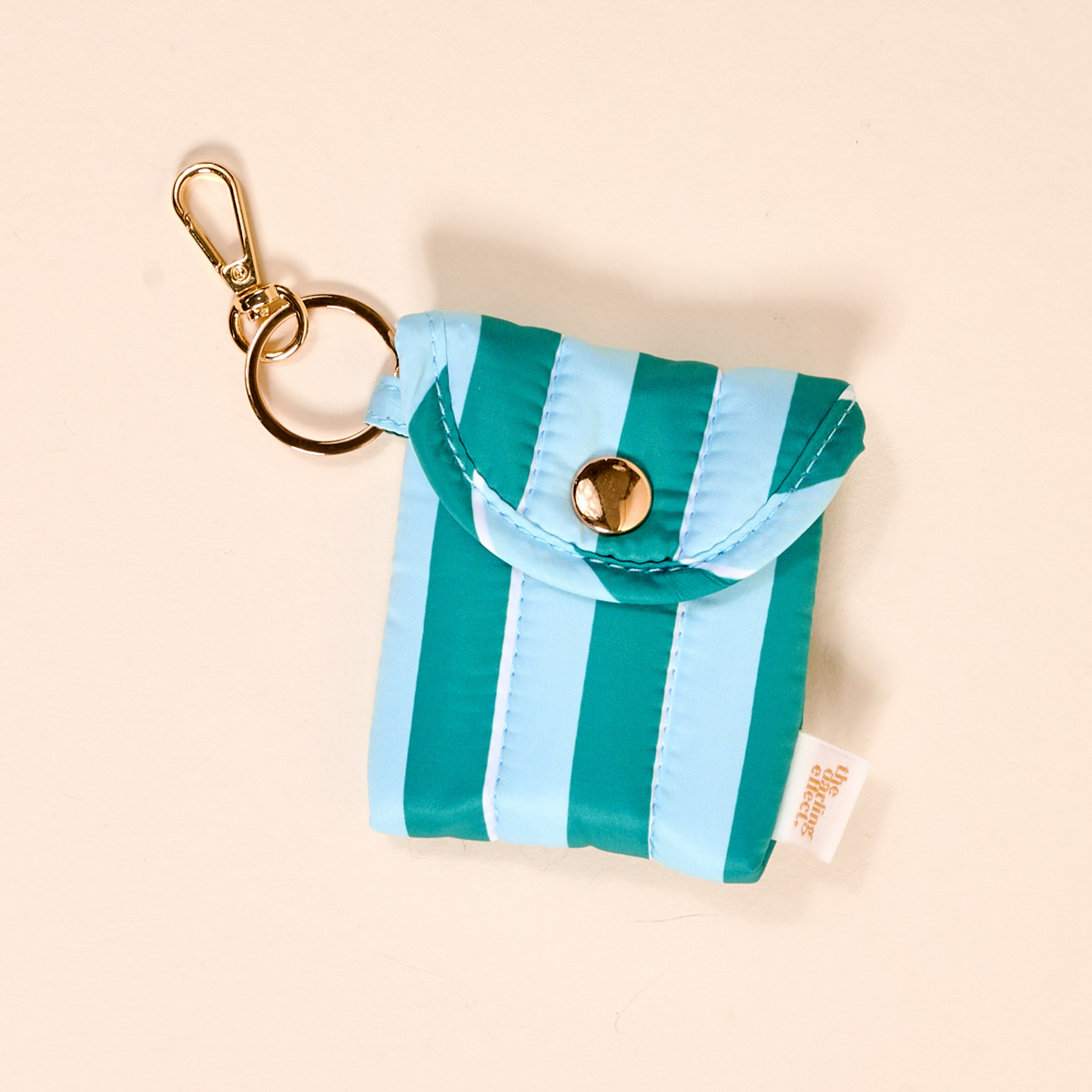 Picture of Puffy Earbud Case-Sicily Stripes Teal