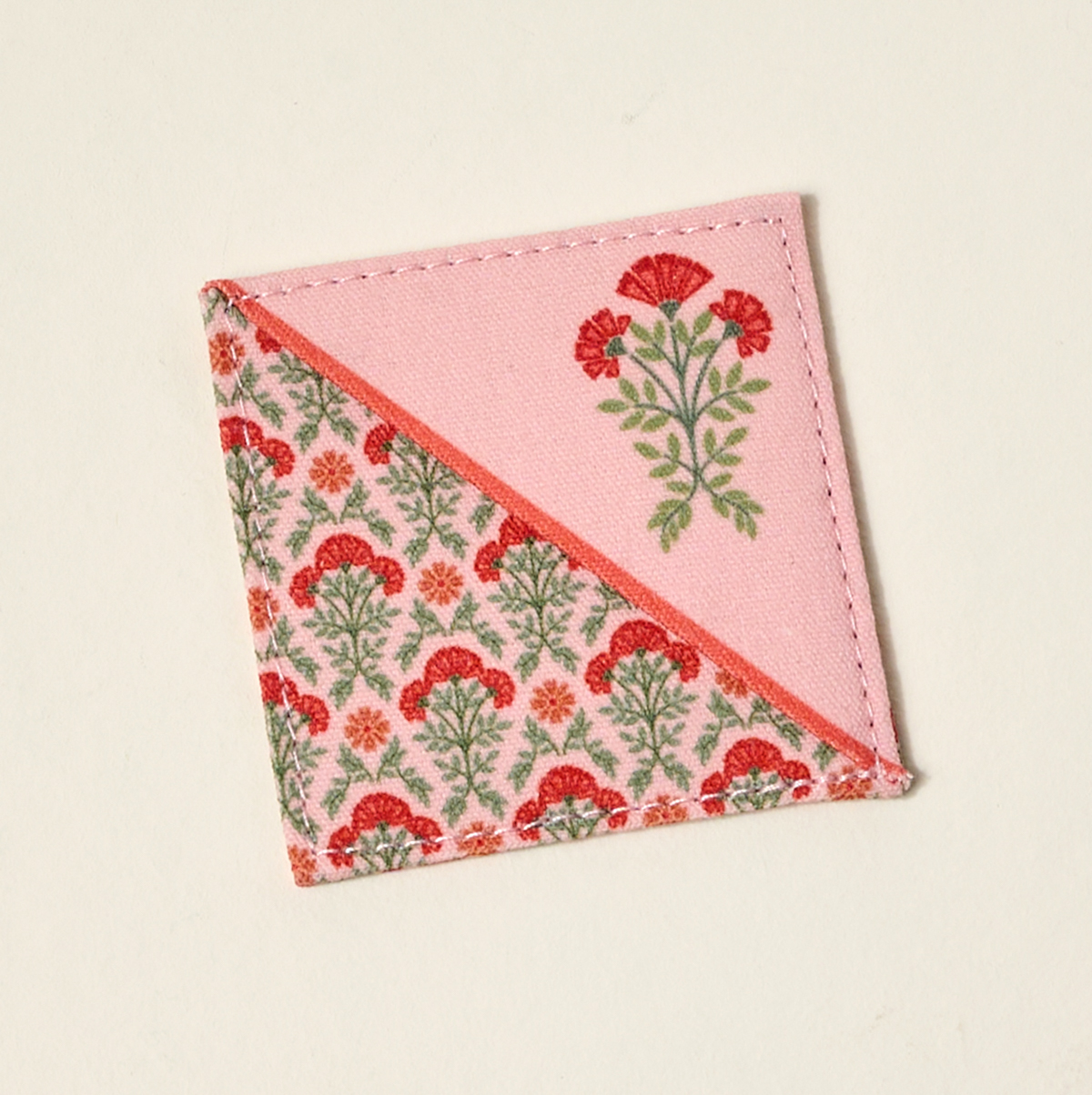 Picture of Corner Keeper Fabric Bookmark-Everbloom Dusty Rose