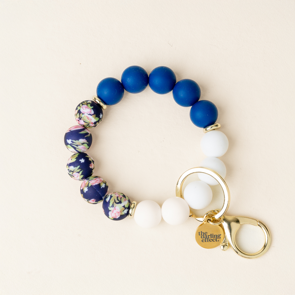 Picture of Hands-Free Keychain Wristlet-Notes of Navy