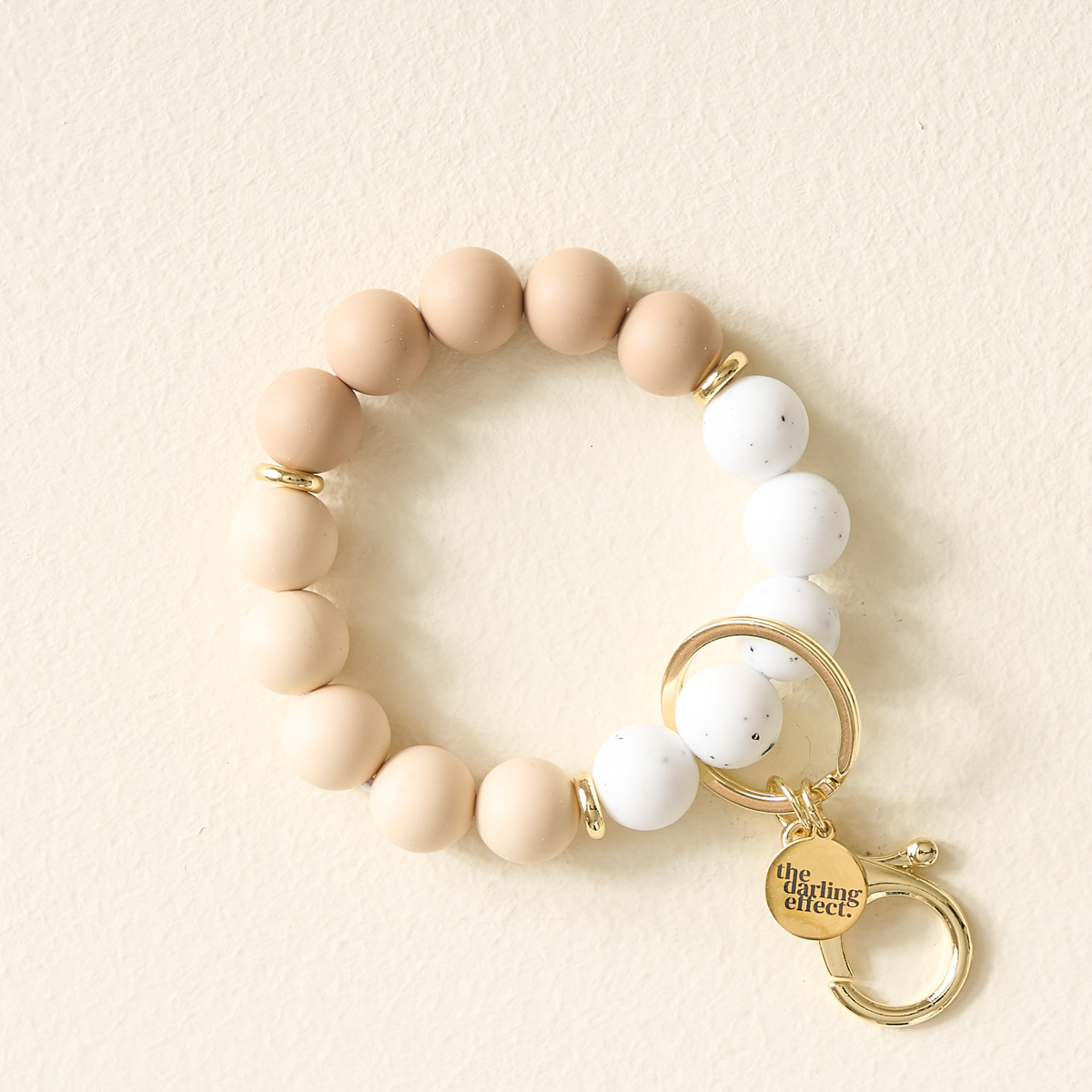 Picture of Hands-Free Keychain Wristlet-Oatmilk Latte
