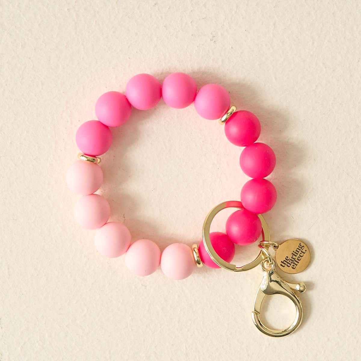 Picture of Hands-Free Keychain Wristlet-Tickled Pink