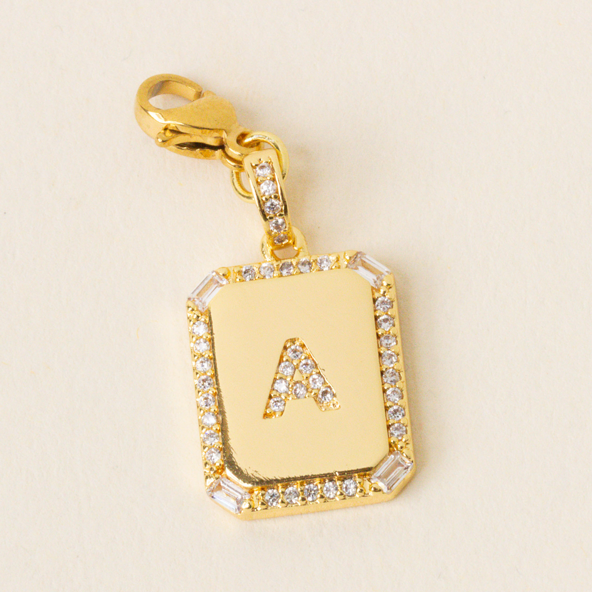 Picture of Jewelry Charm Initial Letter Gold-A