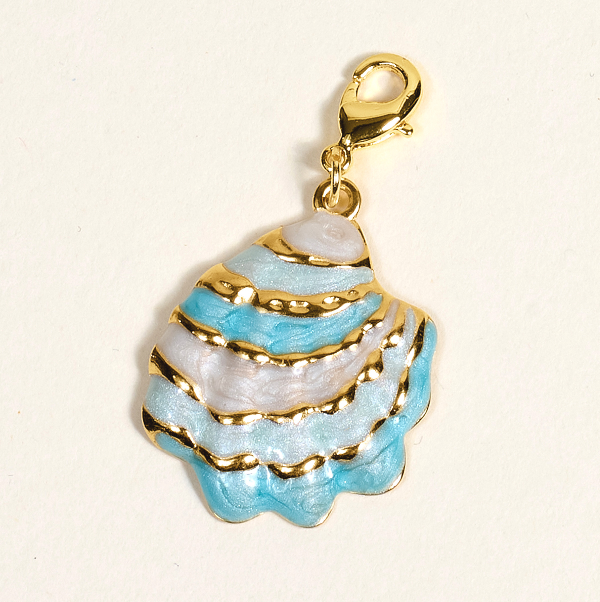 Picture of Jewelry Charm Gold-Blue Shell Beauty