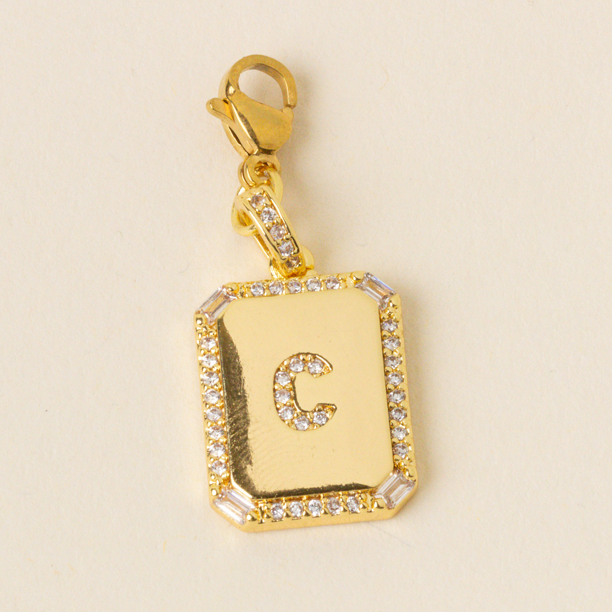 Picture of Jewelry Charm Initial Letter Gold-C