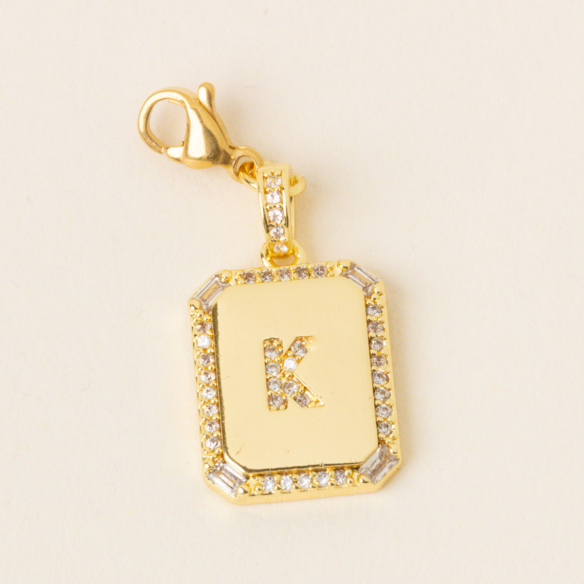 Picture of Jewelry Charm Initial Letter Gold-K