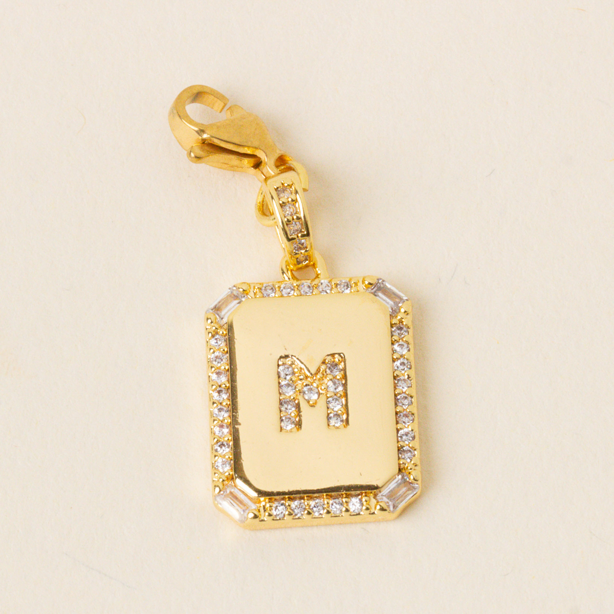 Picture of Jewelry Charm Initial Letter Gold-M