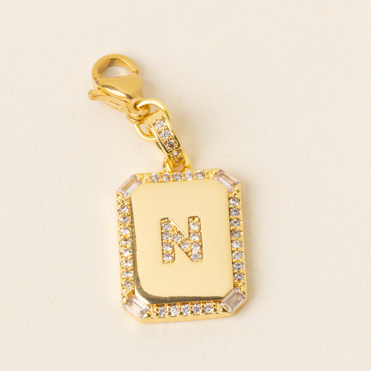 Picture of Jewelry Charm Initial Letter Gold-N