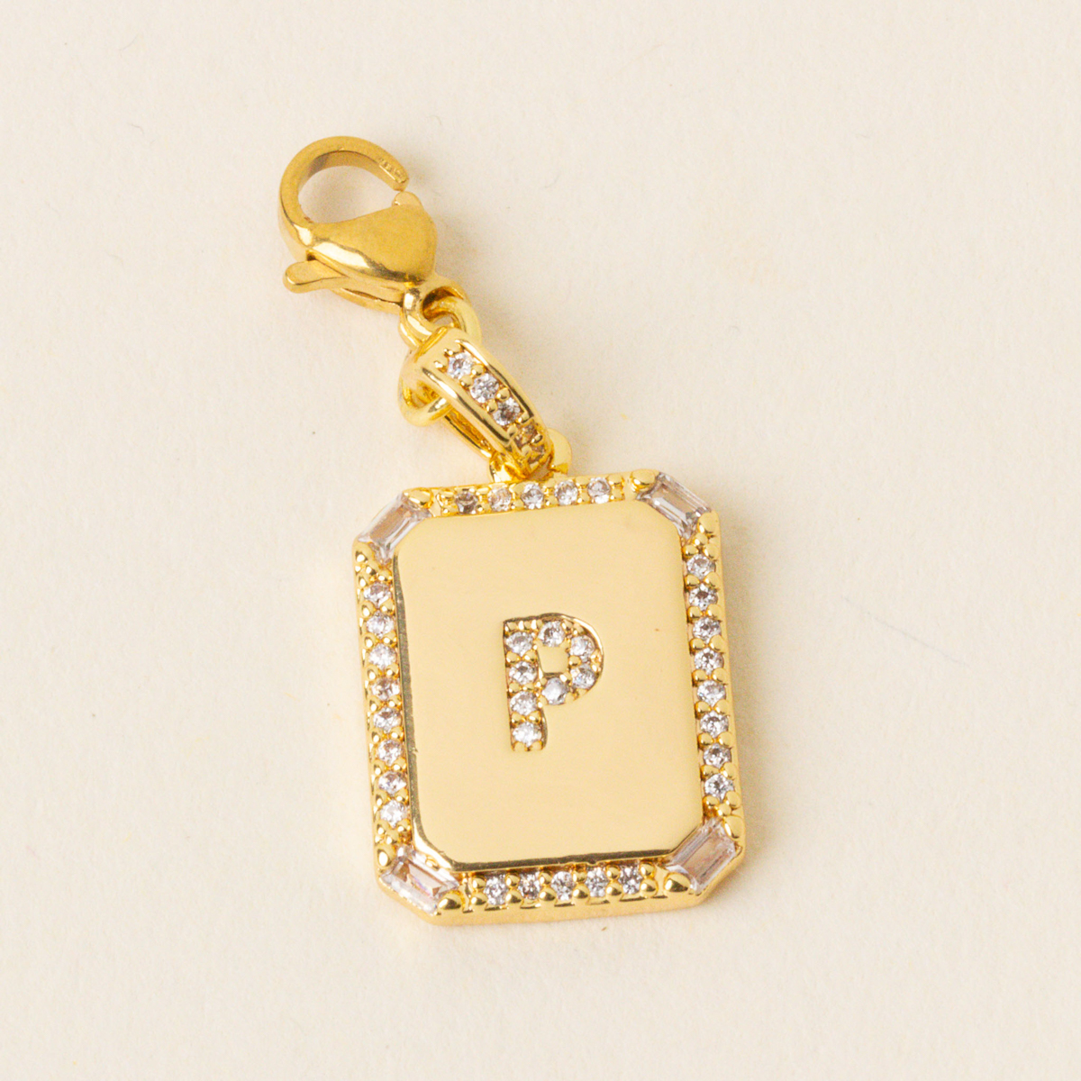 Picture of Jewelry Charm Initial Letter Gold-P
