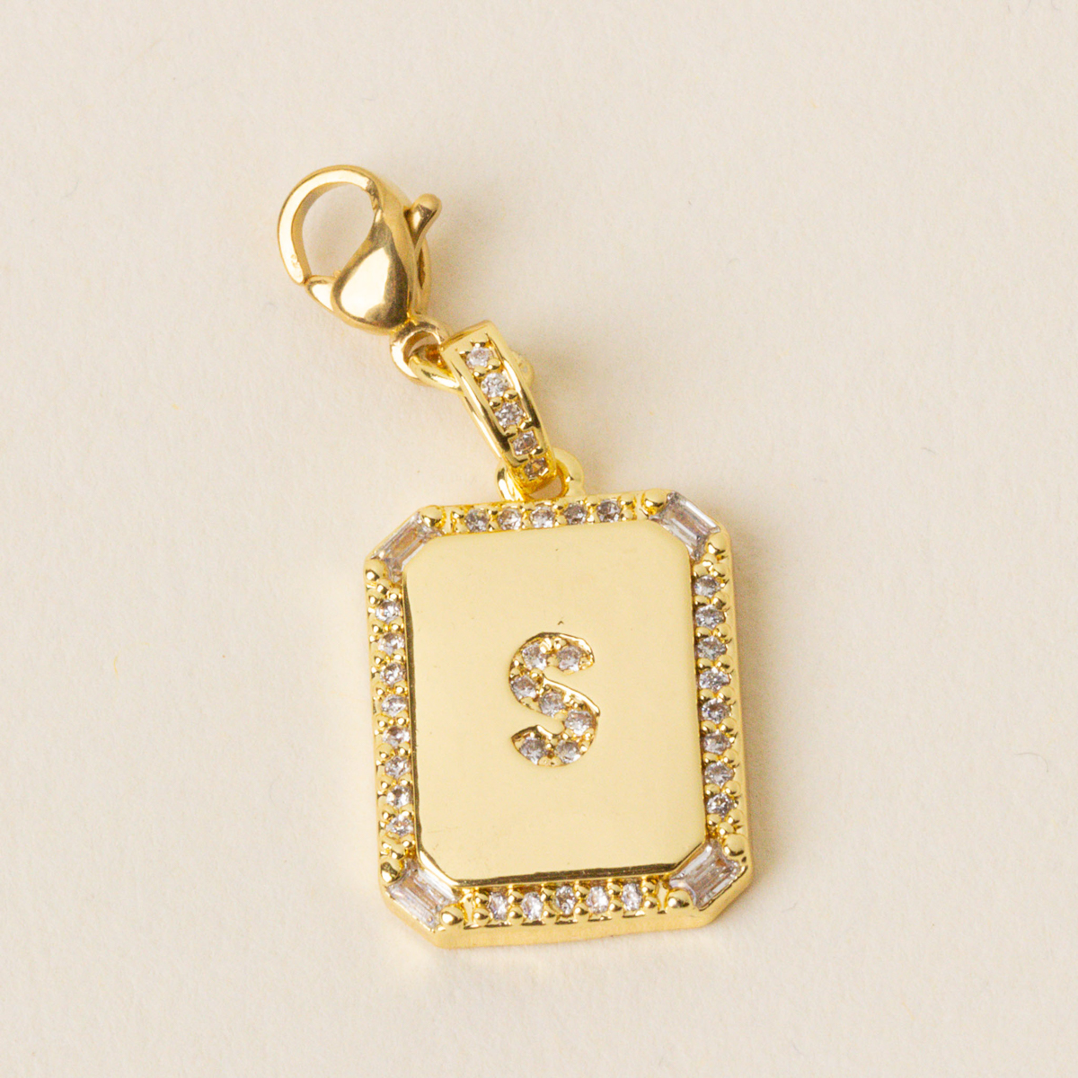 Picture of Jewelry Charm Initial Letter Gold-S