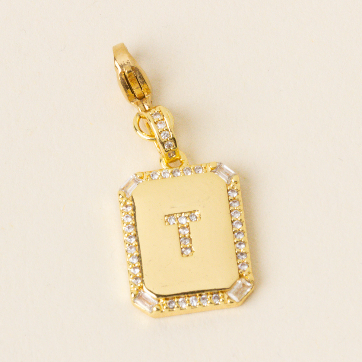 Picture of Jewelry Charm Initial Letter Gold-T