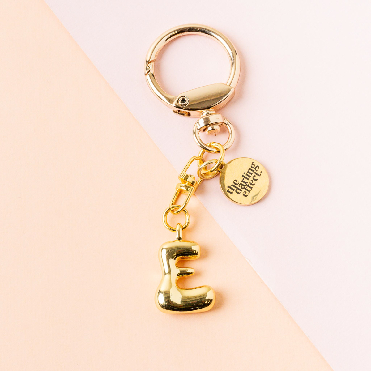 Picture of Bubble Letter Keychain Bag Charm-E