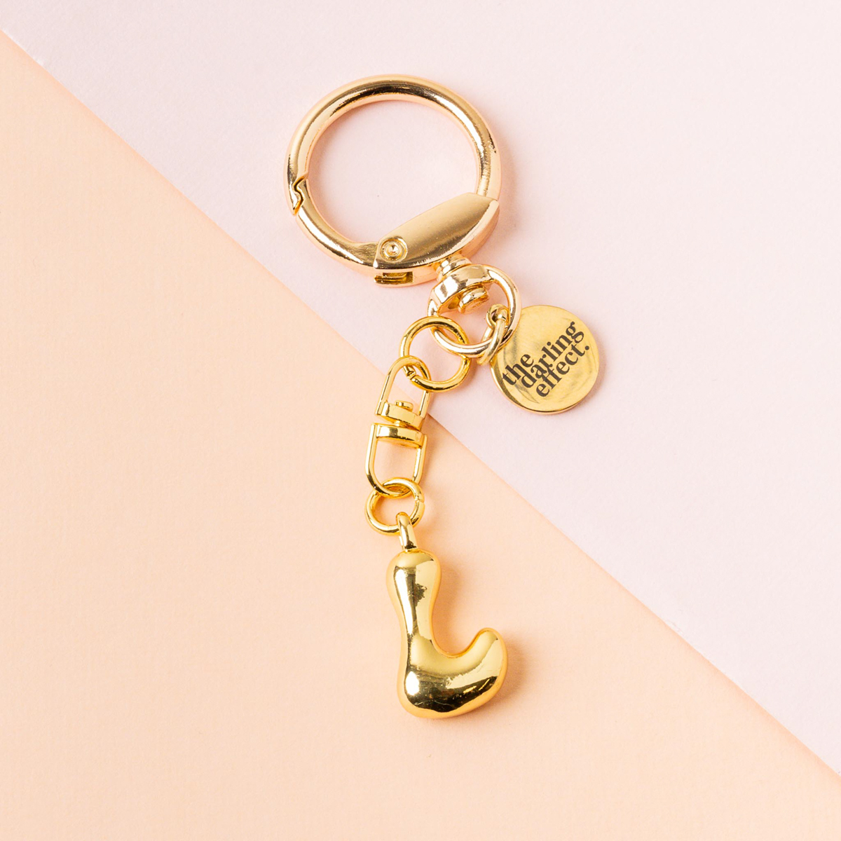 Picture of Bubble Letter Keychain Bag Charm-L