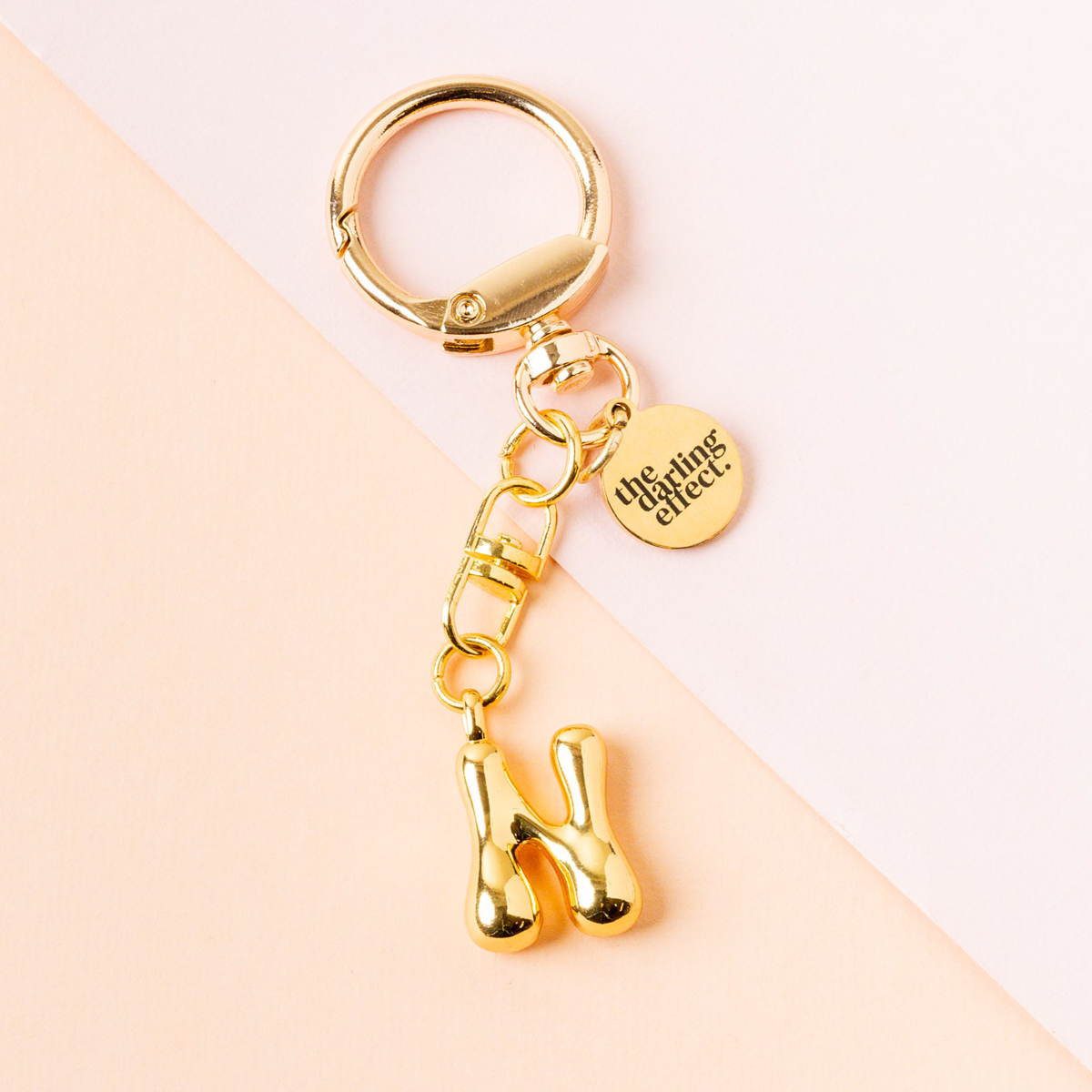 Picture of Bubble Letter Keychain Bag Charm-N