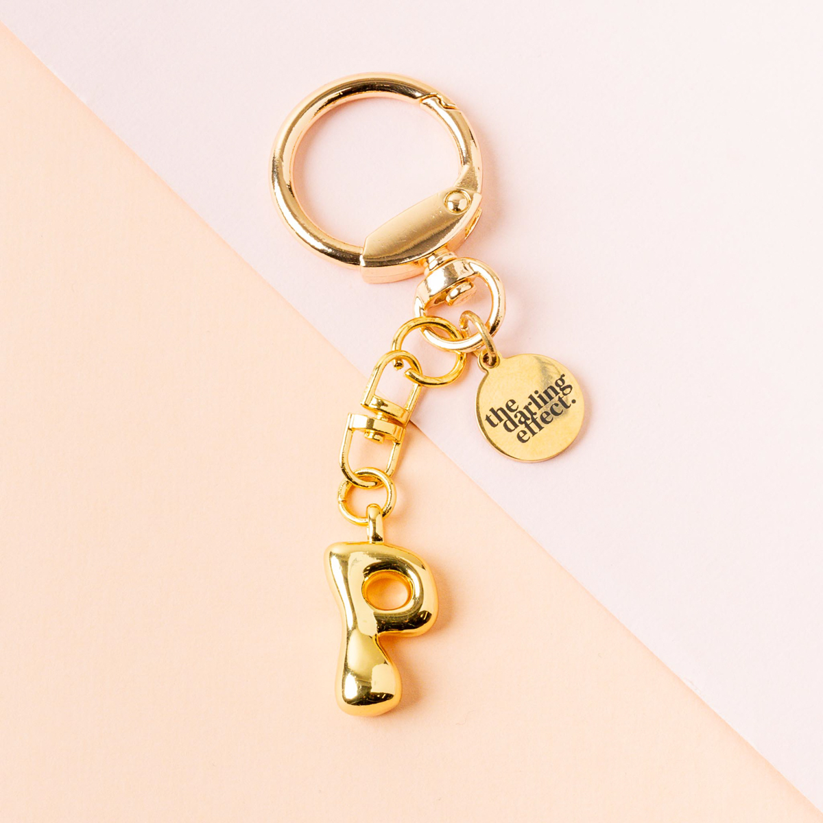 Picture of Bubble Letter Keychain Bag Charm-P