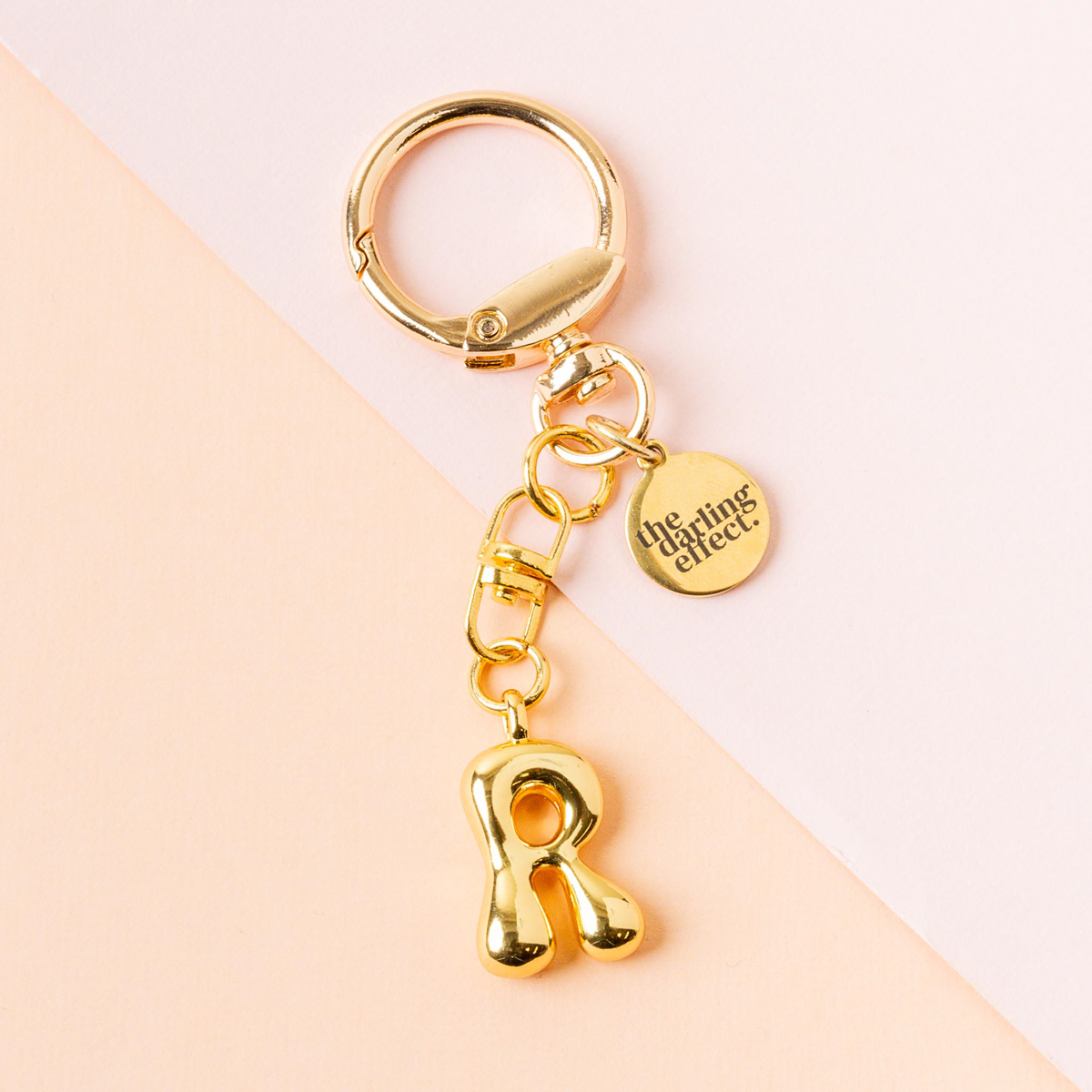 Picture of Bubble Letter Keychain Bag Charm-R