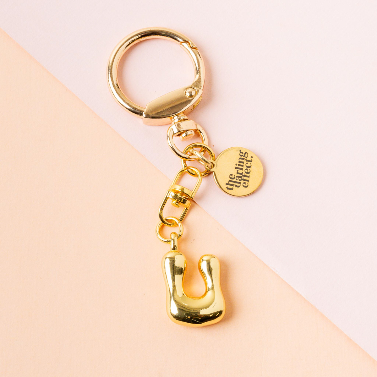 Picture of Bubble Letter Keychain Bag Charm-U