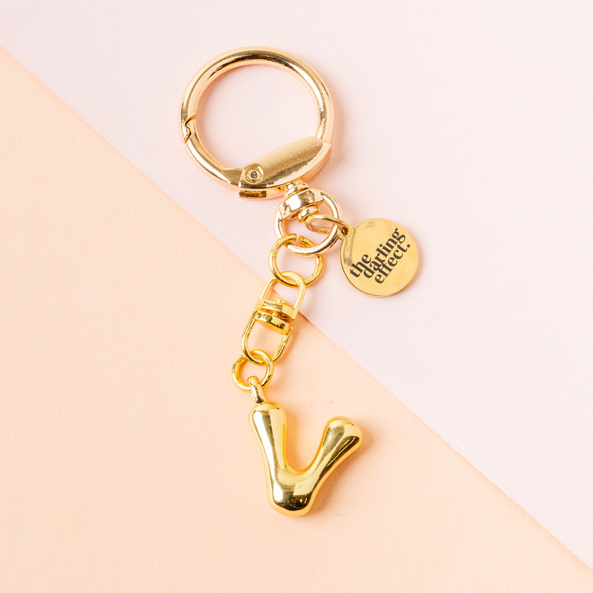 Picture of Bubble Letter Keychain Bag Charm-V