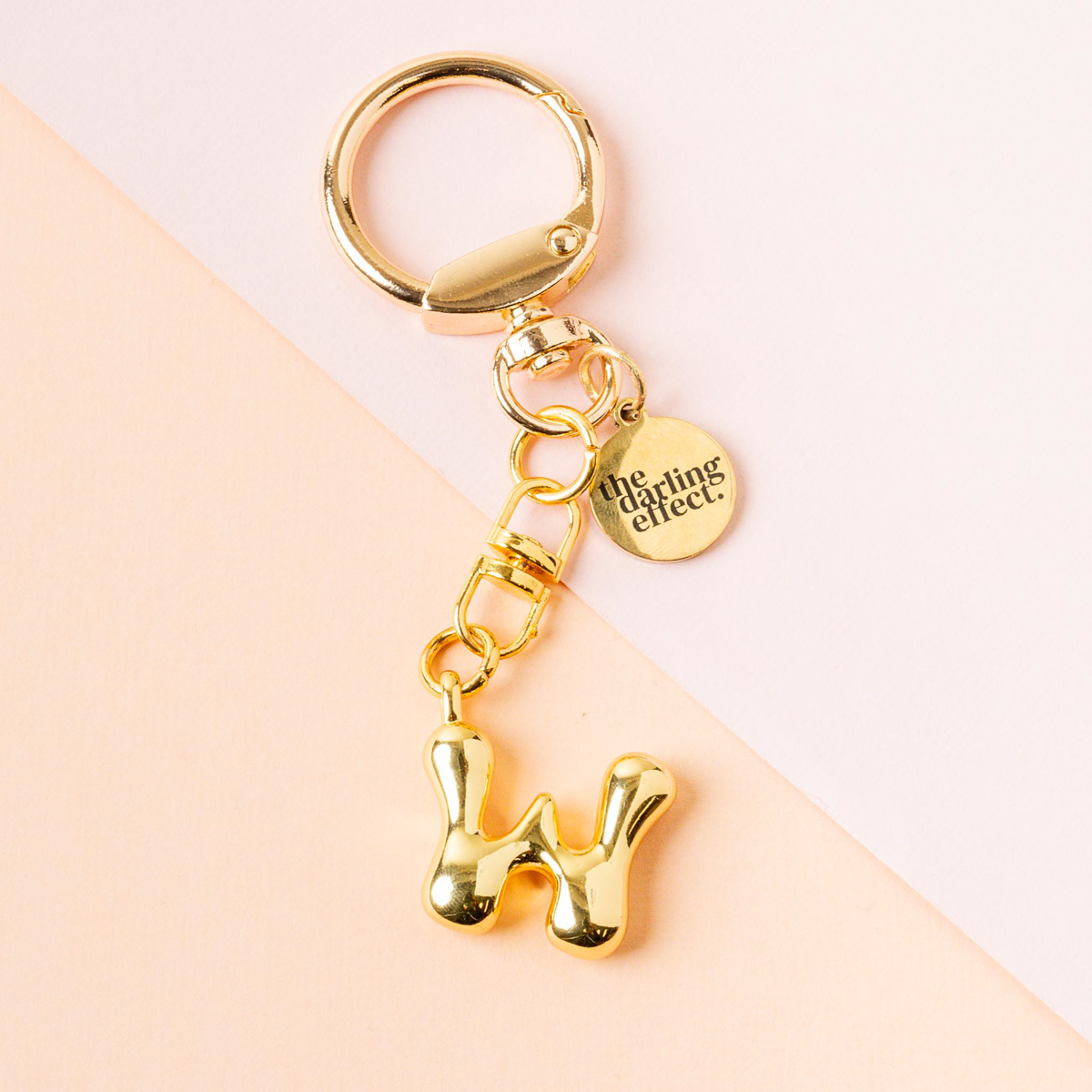 Picture of Bubble Letter Keychain Bag Charm-W