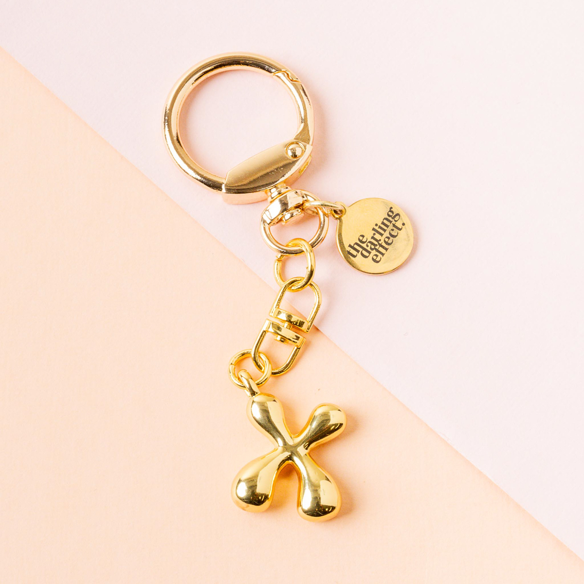 Picture of Bubble Letter Keychain Bag Charm-X