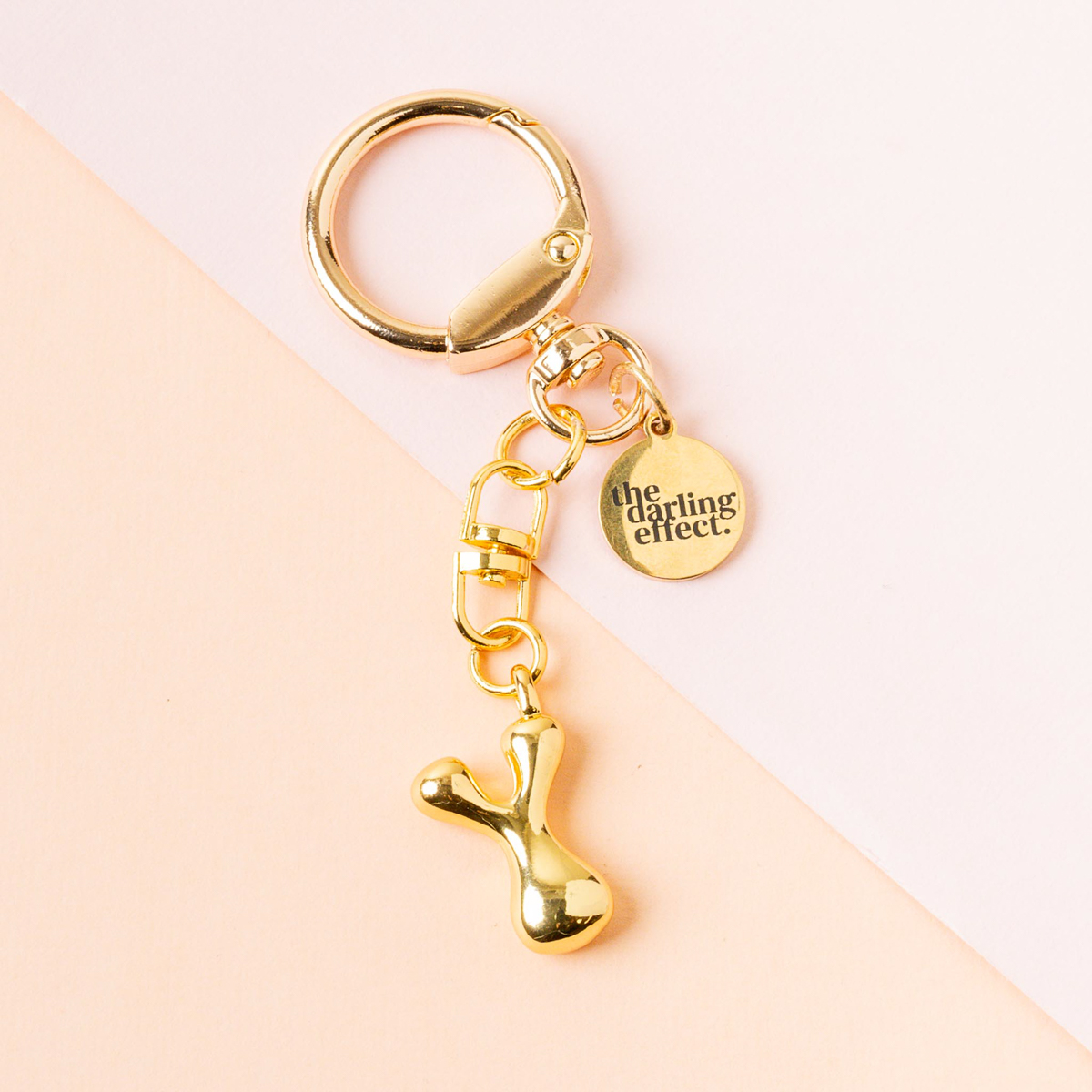 Picture of Bubble Letter Keychain Bag Charm-Y
