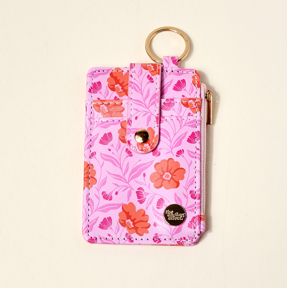 Picture of Keychain Wallet-Poppin' Petals Hot Pink