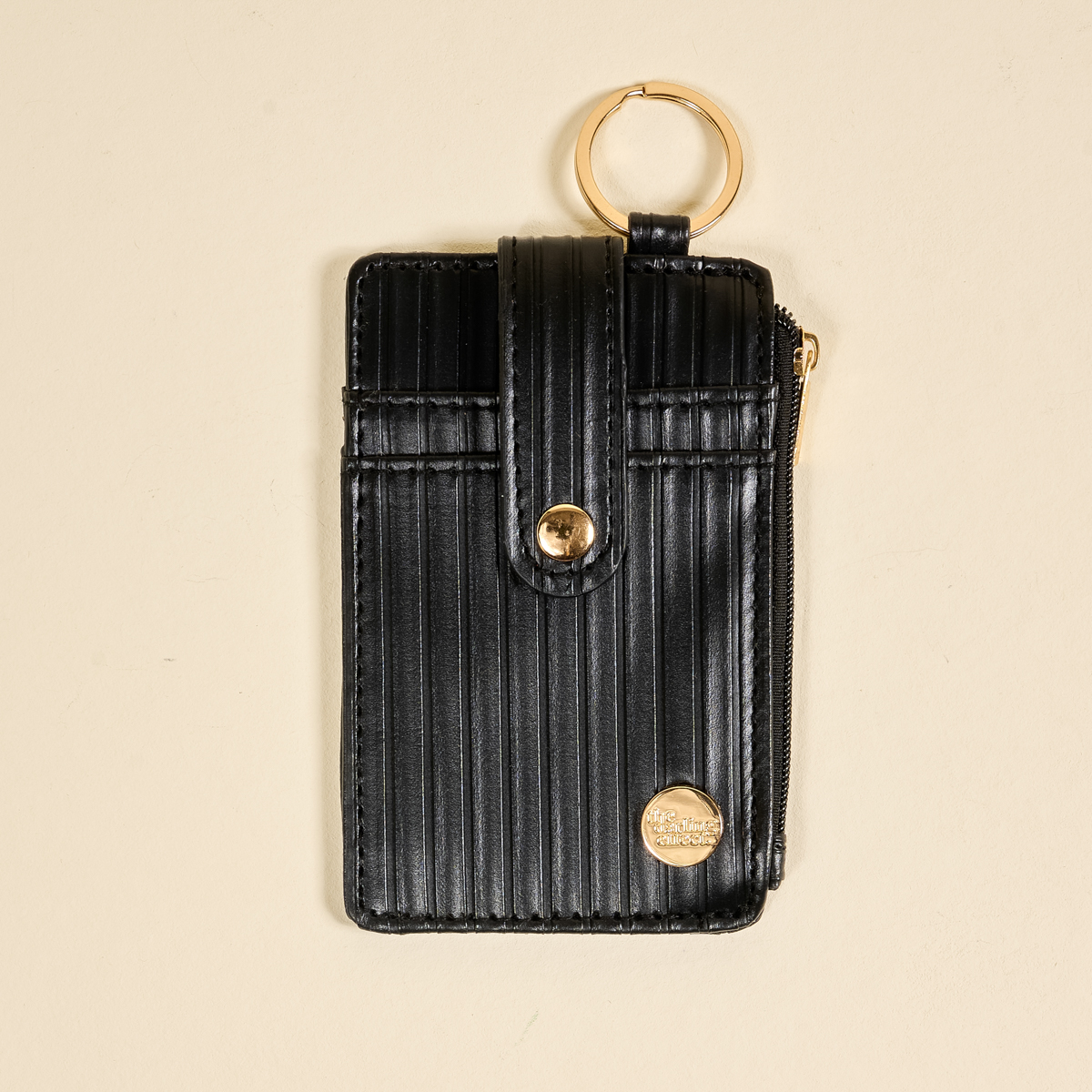 Picture of Ripple Ridge Keychain Wallet-Black