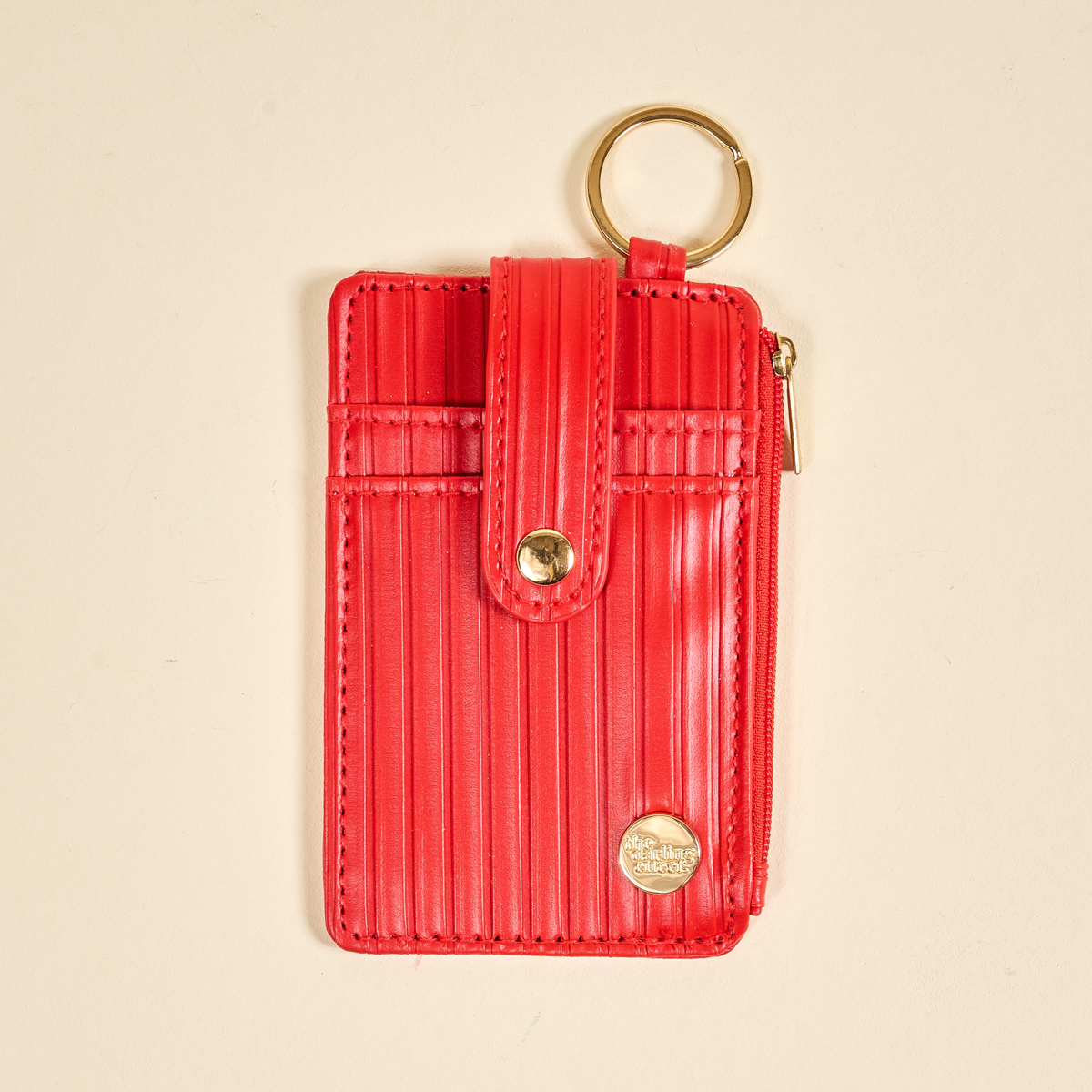 Picture of Ripple Ridge Keychain Wallet-Red
