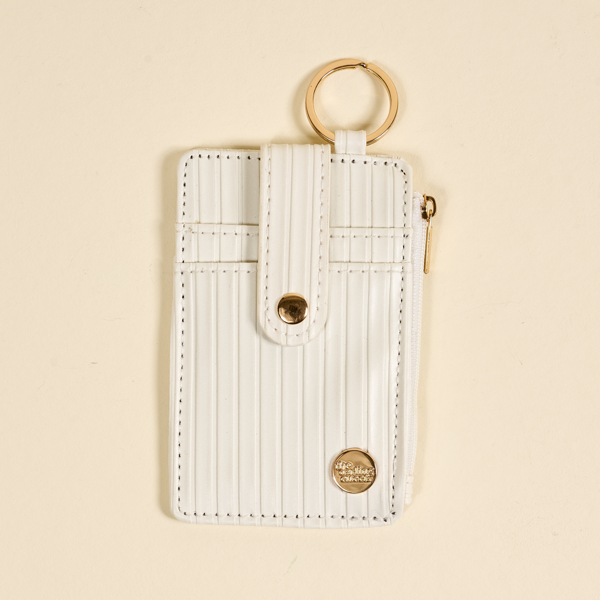 Picture of Ripple Ridge Keychain Wallet-White