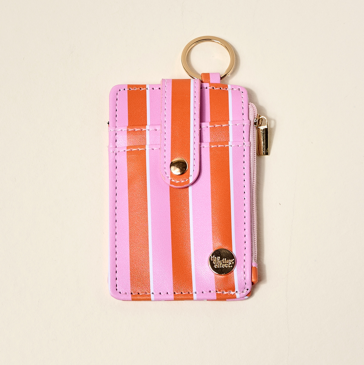 Picture of Keychain Wallet-Sicily Stripes Pink