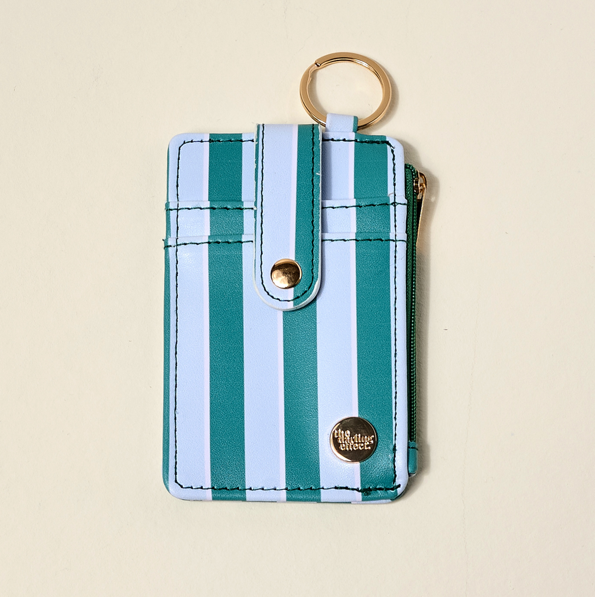 Picture of Keychain Wallet-Sicily Stripes Teal