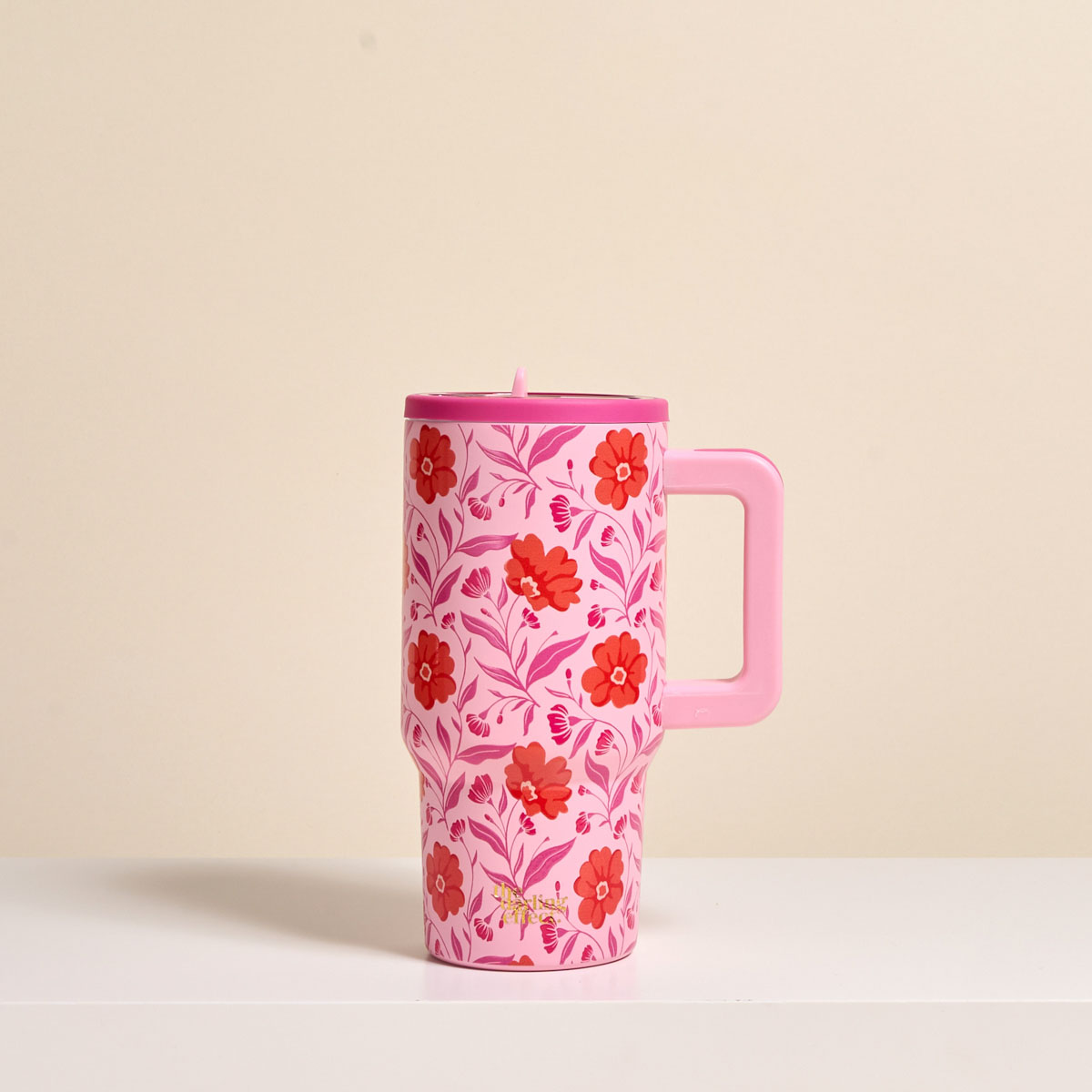 Picture of 20 oz Lifestyle Flip Straw Tumbler-Poppin' Petals 