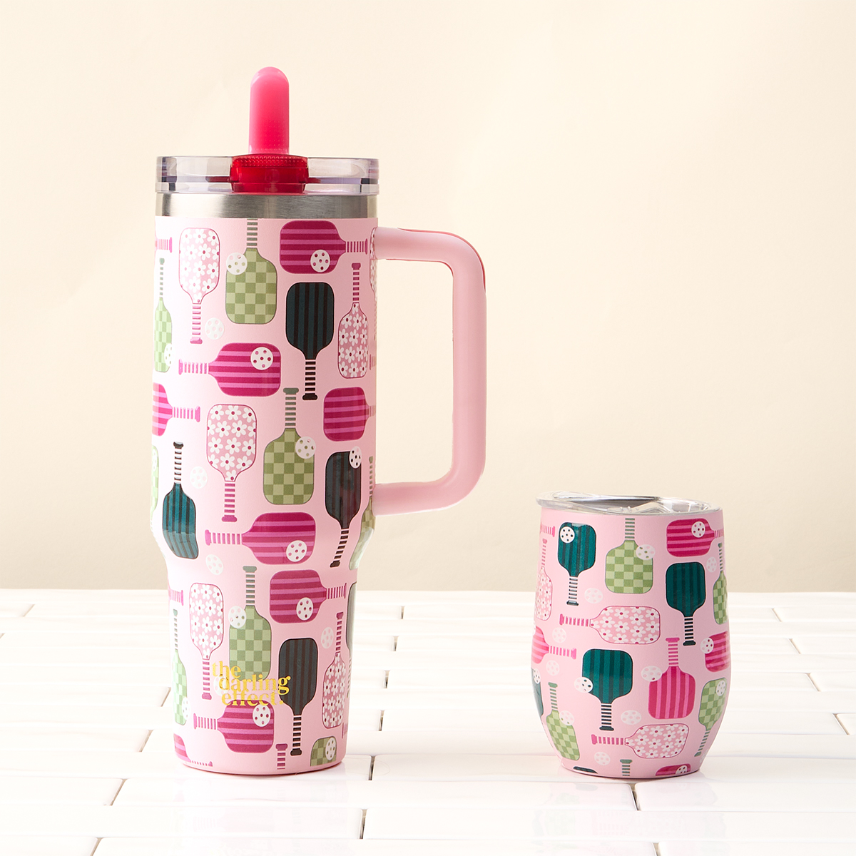 Picture of 40 oz Lifestyle Flip Straw Tumbler-Pickleball Part