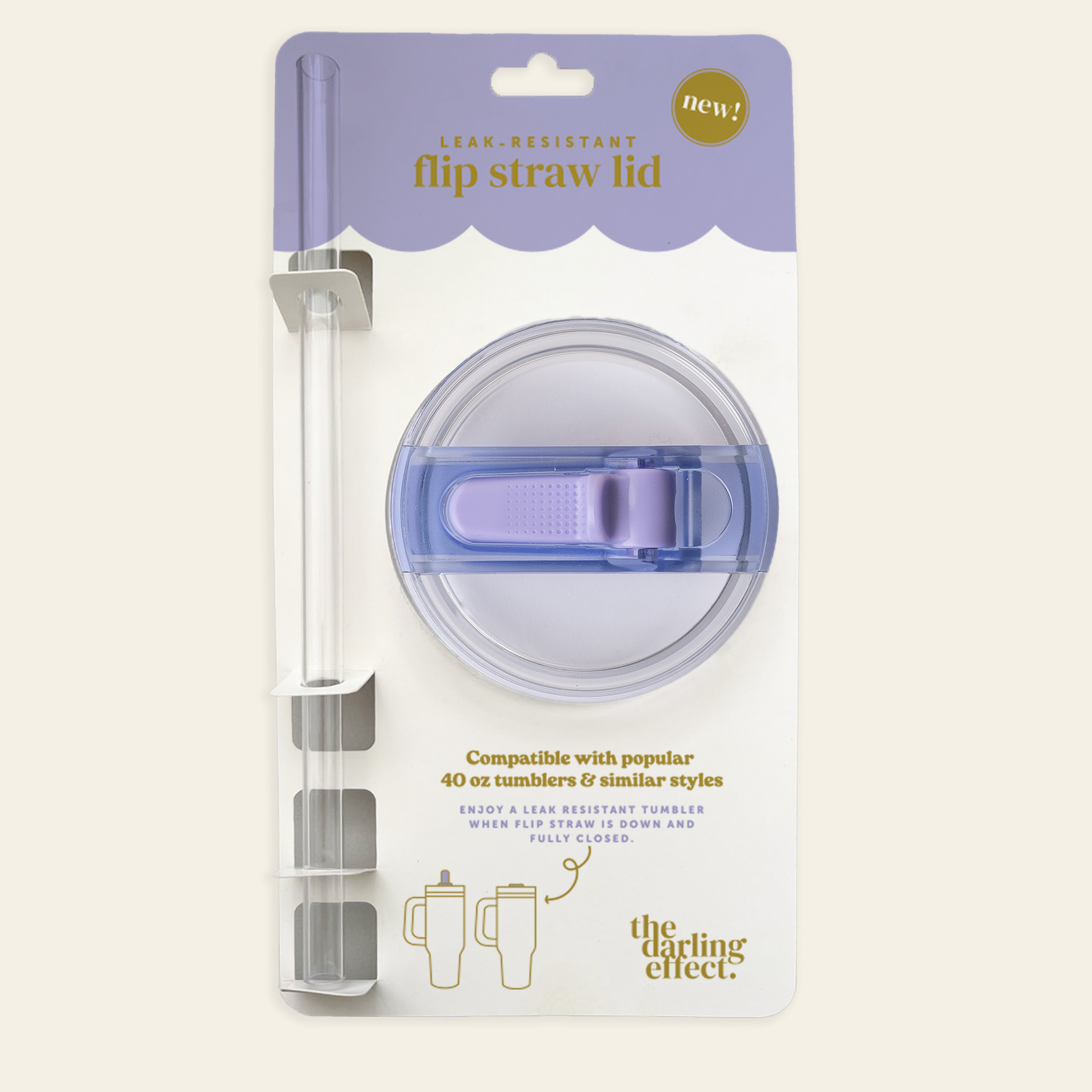 Picture of 40 oz Lifestyle Flip Straw Lid-Periwinkle