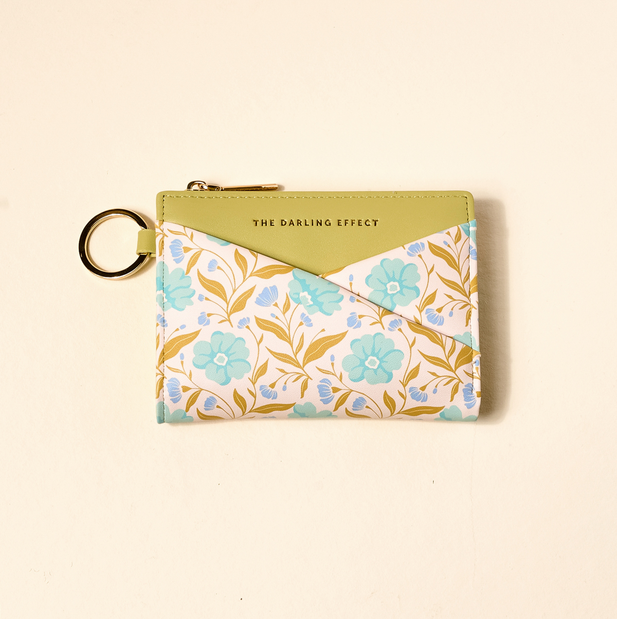 Picture of Luxe Pocket Wallet-Poppin' Petals Aqua