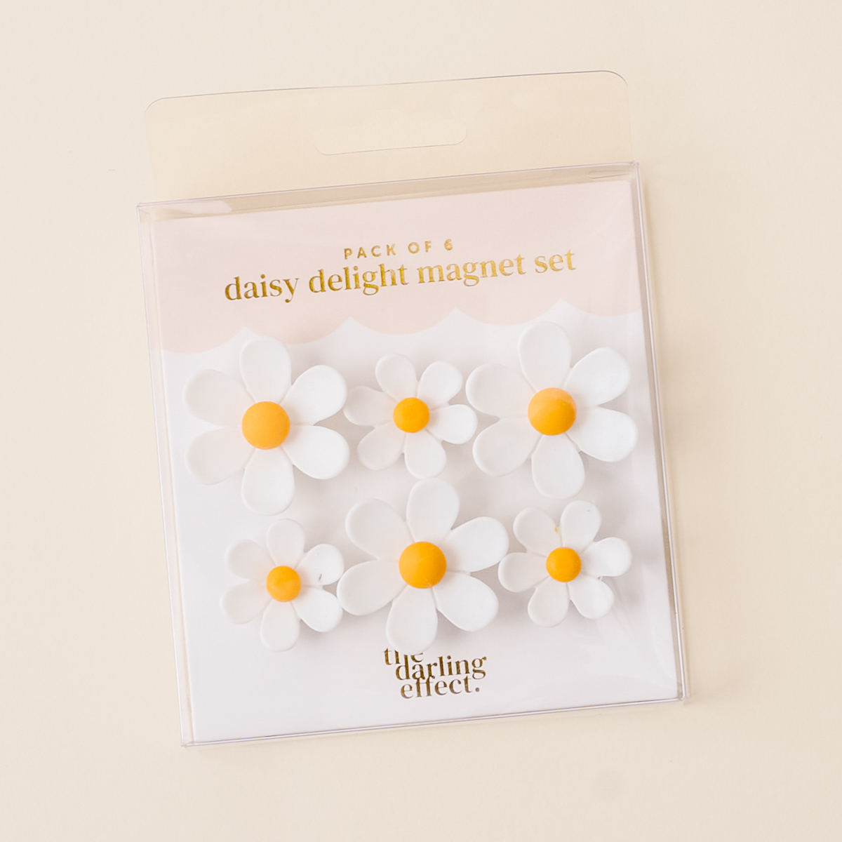 Picture of Daisy Delight Magnet Set-White